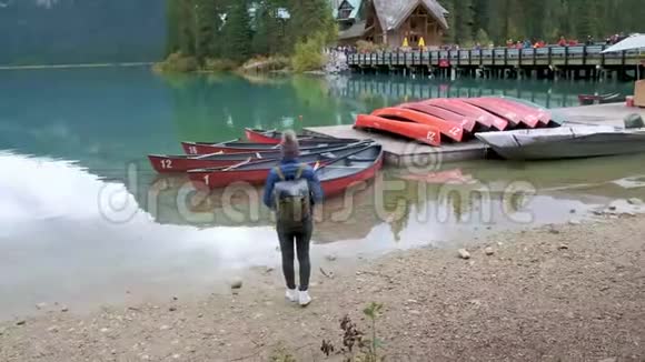 翡翠湖Yoho国家公园加拿大英属哥伦比亚加拿大视频的预览图