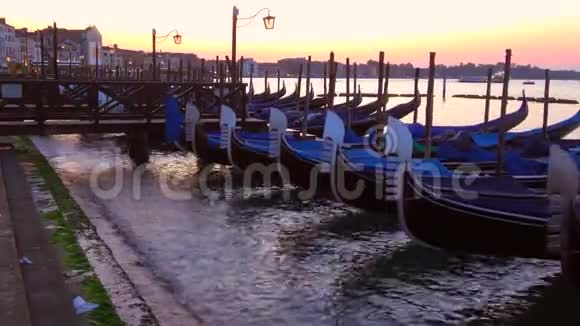 圣马可港黎明意大利威尼斯视频的预览图