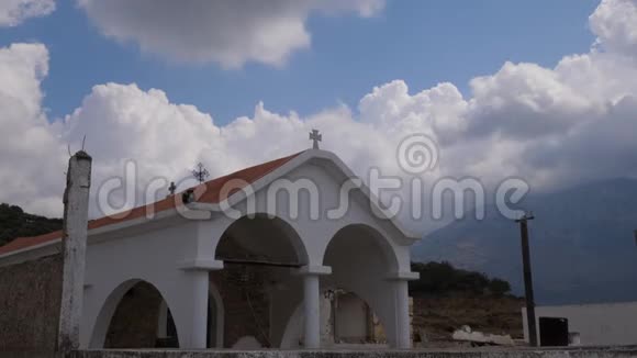 希腊东正教传统建筑废弃城市克里特岛视频的预览图