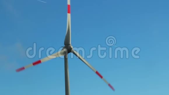 风力涡轮机现代风车生产可再生能源视频的预览图