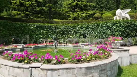 克里米亚KoreizYusupov王子宫殿内喷泉视频的预览图