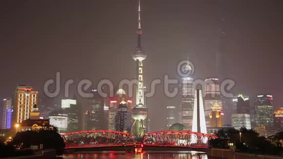 上海SEP102013年9月10日中国上海怀拜杜桥交通时间推移视频的预览图