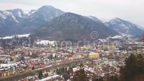 奥地利萨尔茨卡梅尔古特SiriusKogel山BadIschl全景视频的预览图