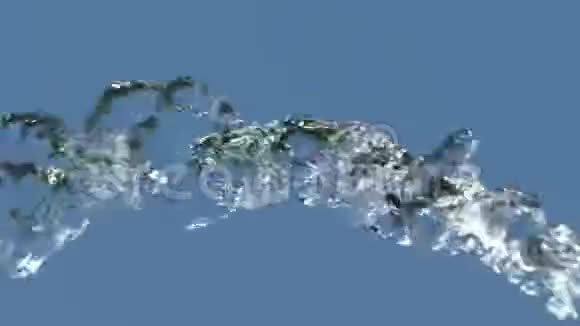 一股水流飞入空中视频的预览图