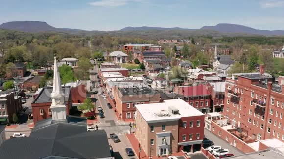 历史建筑空中透视美国弗吉尼亚州列克星敦视频的预览图