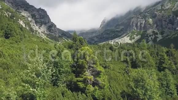 夏季塔里高原山区索道视频的预览图