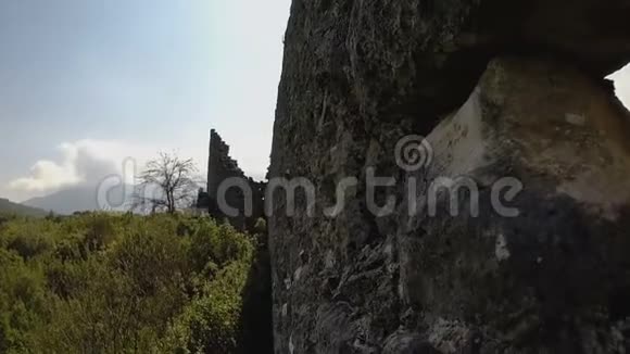 古希腊罗马大本营的废墟视频的预览图