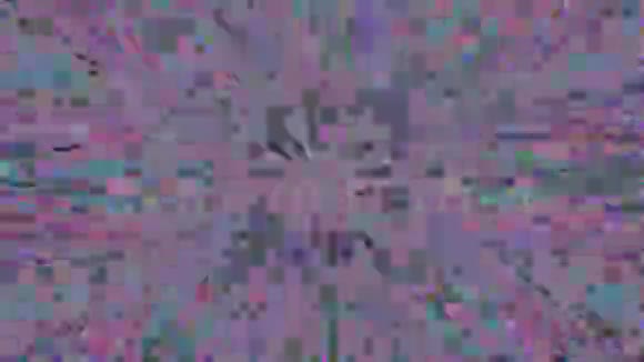 催眠小故障模仿耀斑全息背景数字艺术视频的预览图