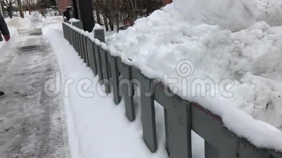 渥太华冬季降大雪视频的预览图