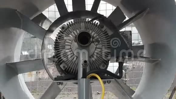 大型工业金属电气通风风机室外视频的预览图