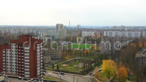 维捷布斯克市一栋22层楼的窗户视频的预览图