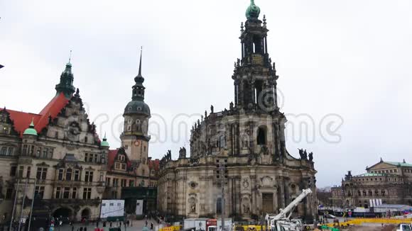 德累斯顿是德国的旅游中心之一视频的预览图
