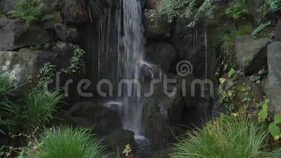 日本森林瀑布4k无人视频的预览图