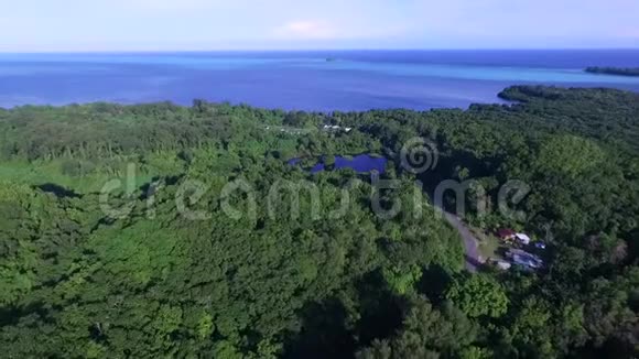 帕劳和贝利留岛地区城市景观背景二视频的预览图