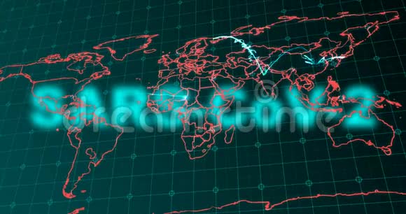 全球联系和信息转移的商业概念以及世界各国之间的联系和信息转移视频的预览图