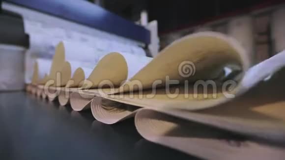 壁纸输送机输送线上的无纺布壁纸工业内部视频的预览图