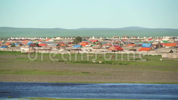 蒙古城市是蒙古奥沃金开省的一个城镇和苏姆区中心视频的预览图