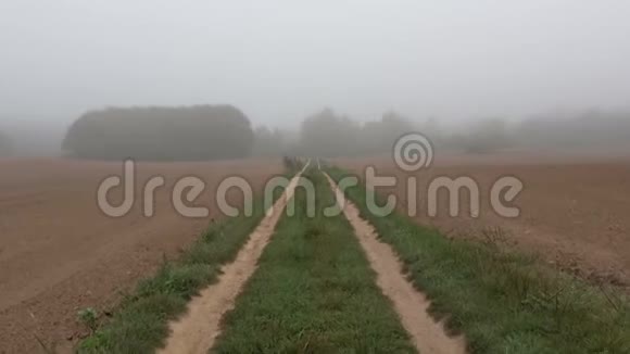 晨雾和坏砾石路视频的预览图
