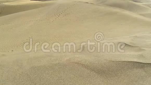 风吹过沙丘上的沙粒视频的预览图