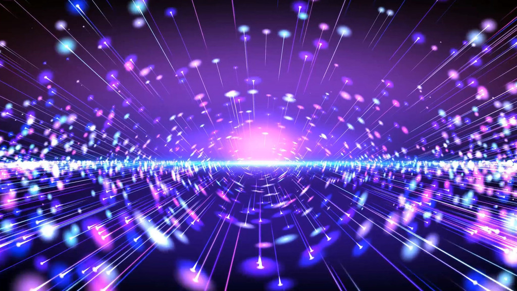 粒子放射舞台动态背景素材视频的预览图