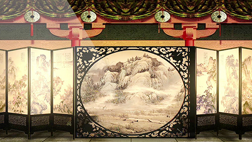 戏曲京剧小品表演场景视频素材视频的预览图
