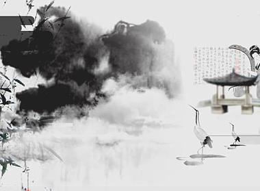 水墨画中国风背景AE模板视频的预览图