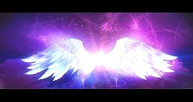 唯美爱的天使挥着的翅膀(有音乐)背景视频视频的预览图