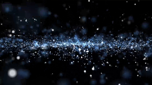 动画动态太空蓝色星云粒子视频素材视频的预览图