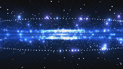 蓝色梦幻空间背景视频视频的预览图