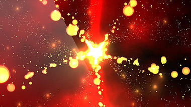 金色大气粒子几何穿梭空间特效背景视频的预览图