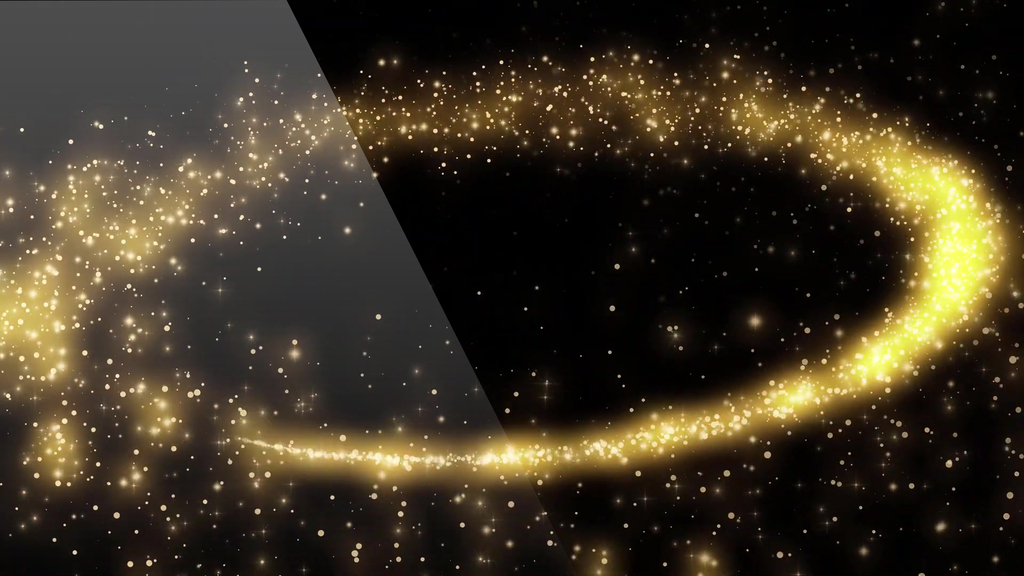 金色粒子扫光特效拖尾奢华唯美背景视频的预览图