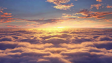 落日黄昏云雾动态背景视频视频的预览图