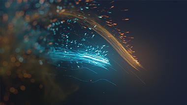 炫丽光线粒子LOGO片头AE模板视频的预览图