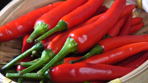 红辣椒蔬菜食材视频的预览图