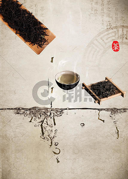 中国风茶叶背景图片素材免费下载