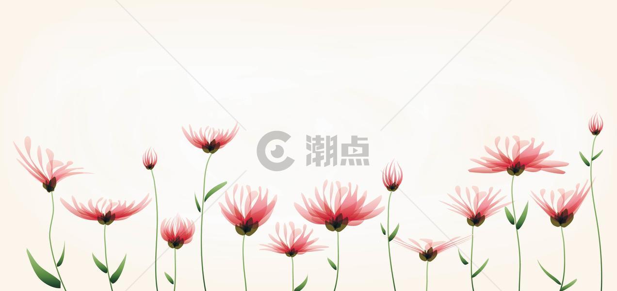 手绘花朵背景图片素材免费下载
