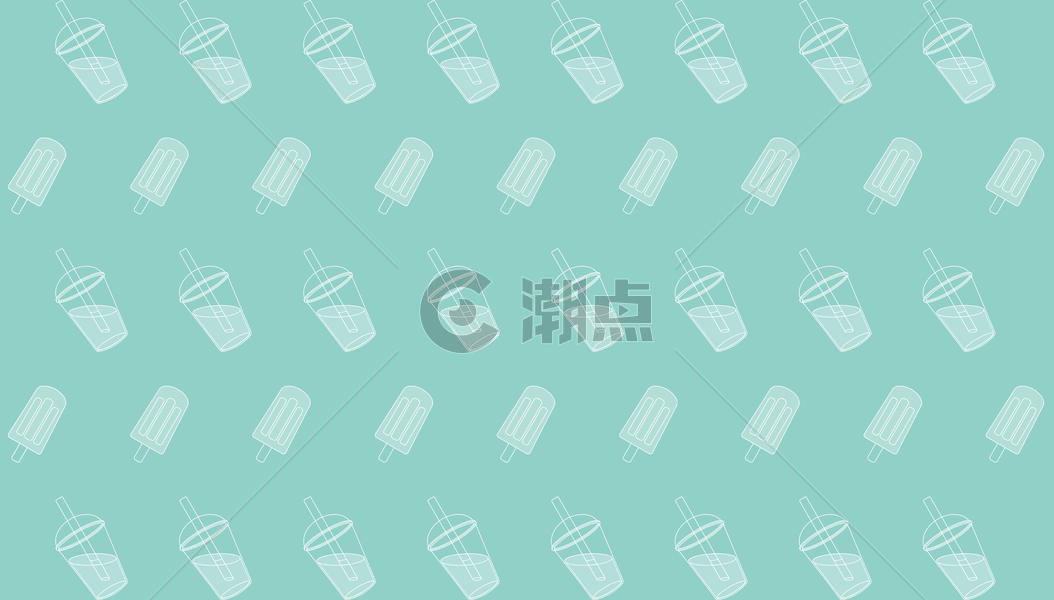 夏季清新饮料雪糕背景图片素材免费下载