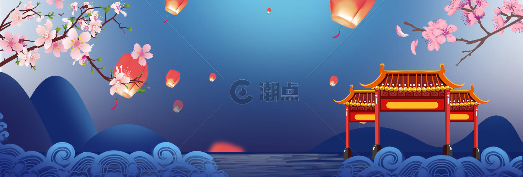 中国风动画风景图片素材免费下载