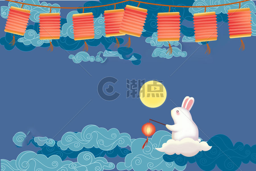 中秋节 中国风矢量图图片素材免费下载