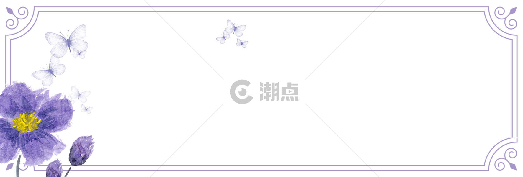 清新紫色花浪漫背景图片素材免费下载