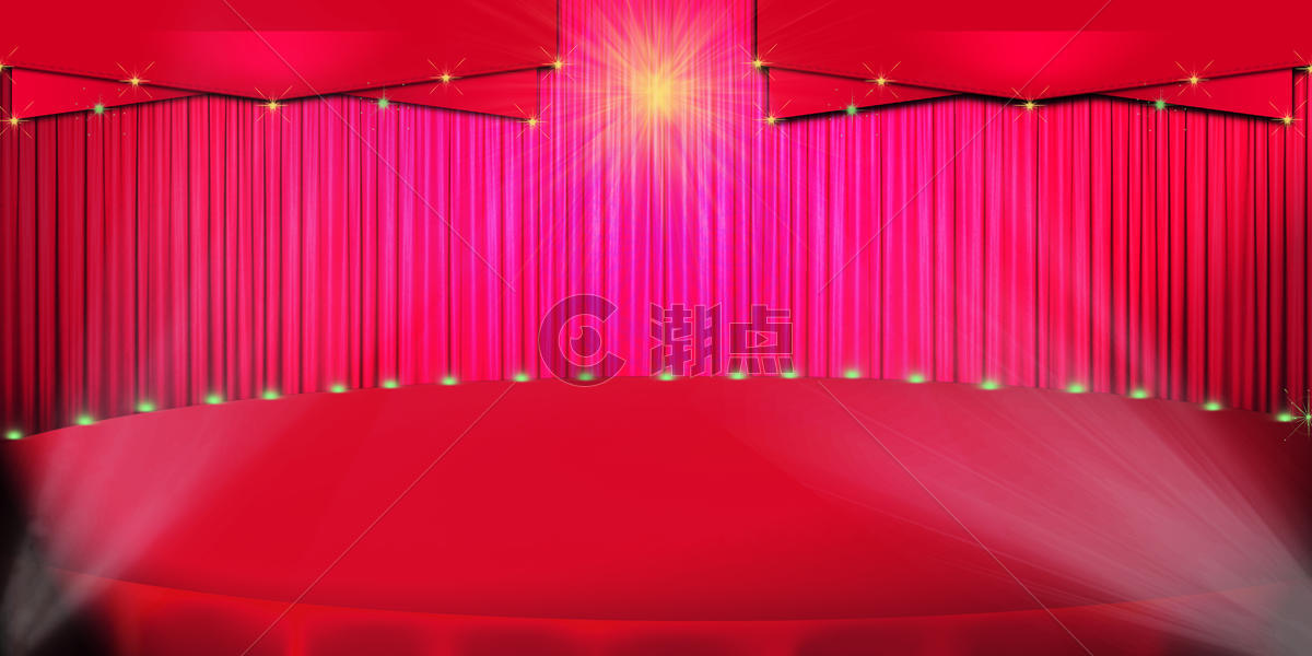 红色灯光舞台背景图片素材免费下载