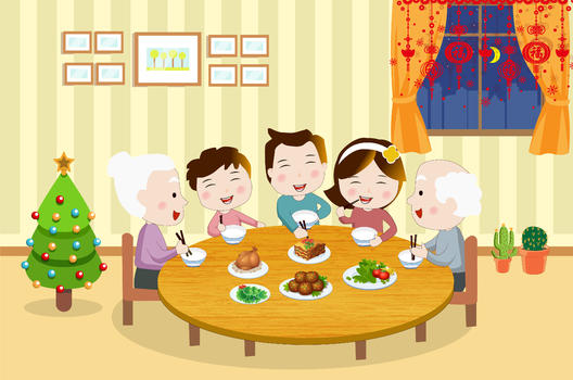 家庭聚餐图片素材免费下载