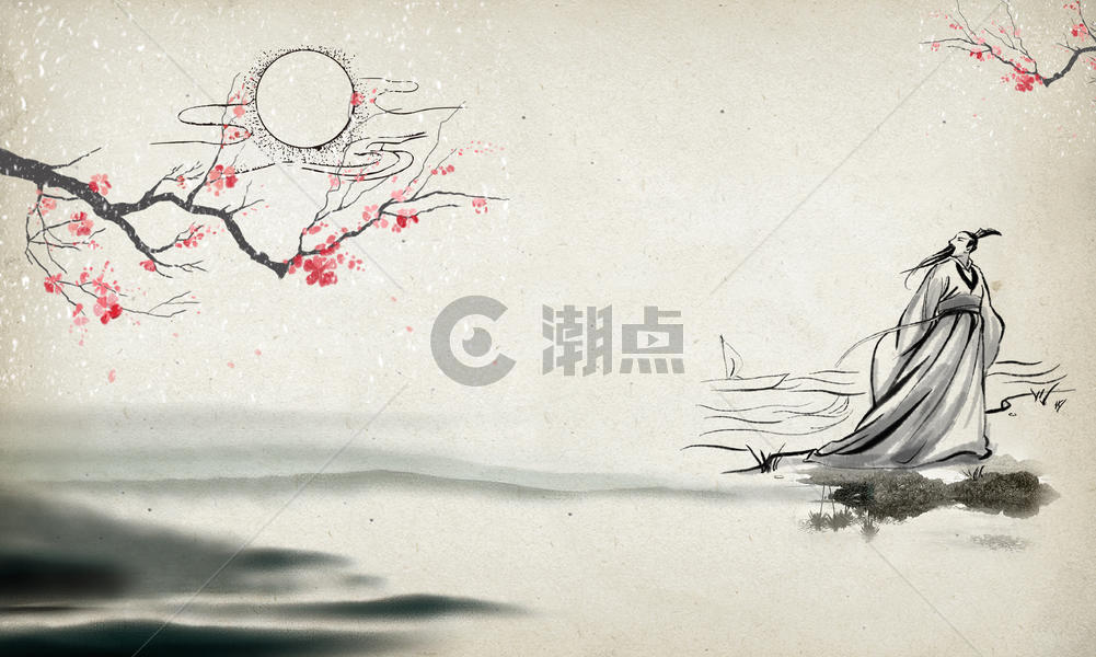 中国风写意山水图片素材免费下载