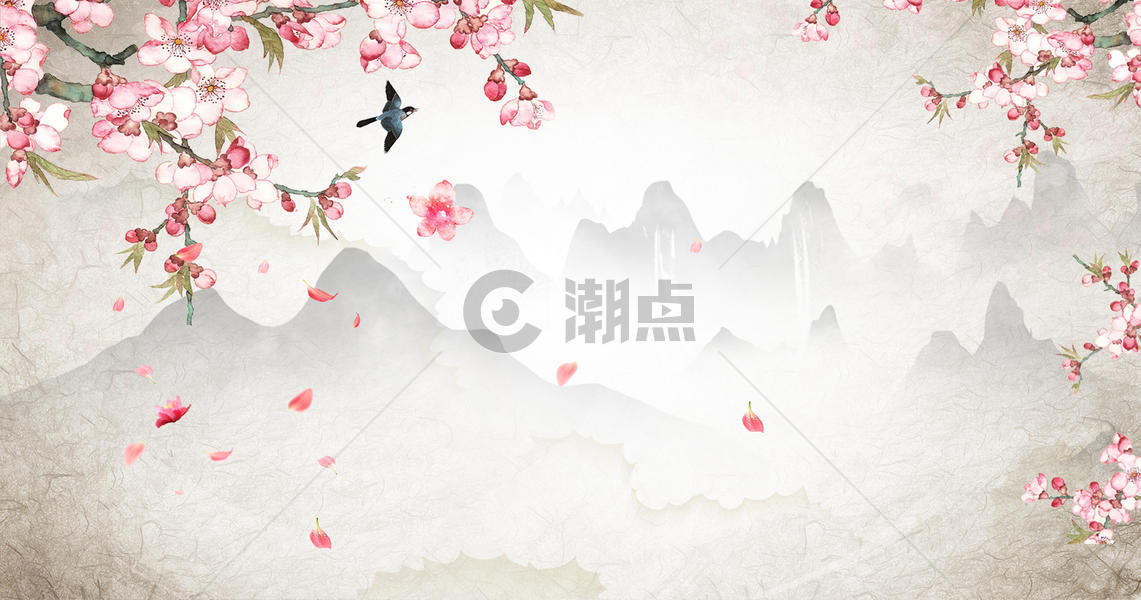 中国风 水墨背景图片素材免费下载