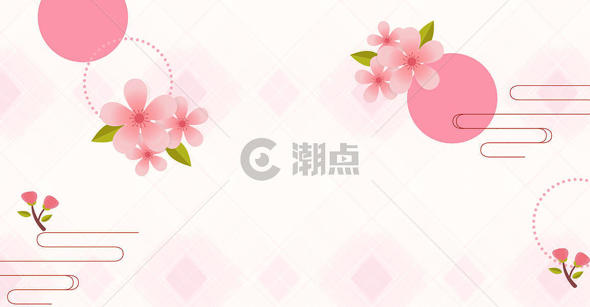 唯美浪漫粉色樱花背景图片素材免费下载