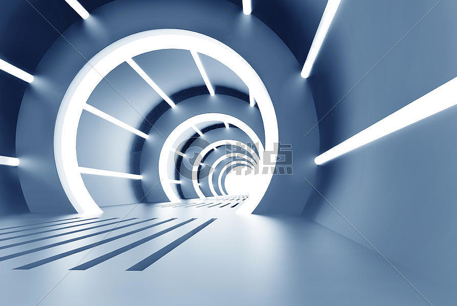 科技感光影隧道图片素材免费下载