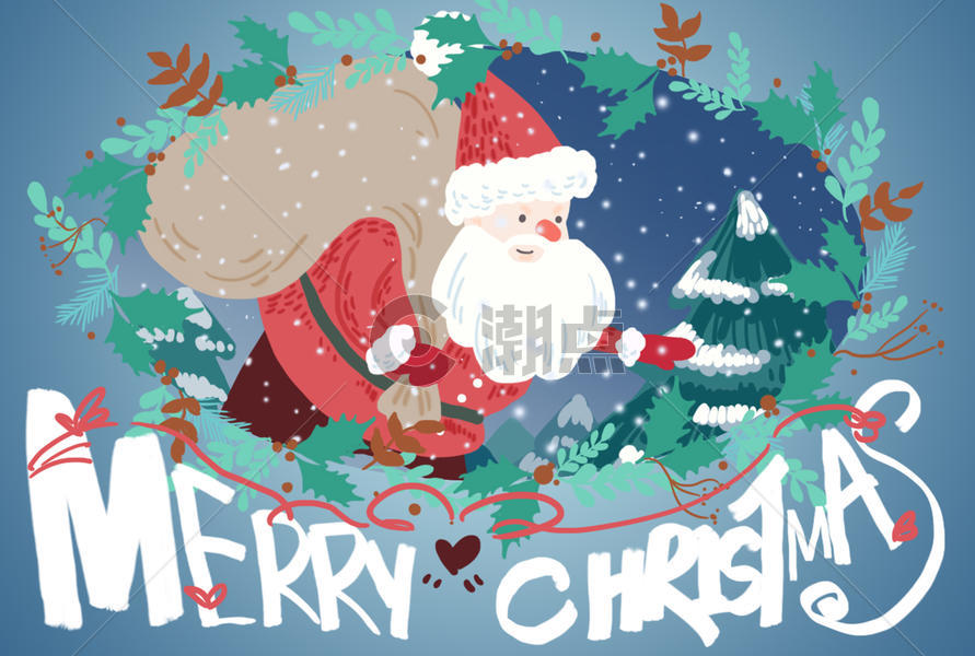圣诞节插画图片素材免费下载