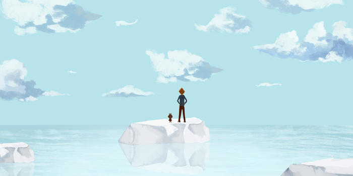海洋冰川插画图片素材免费下载