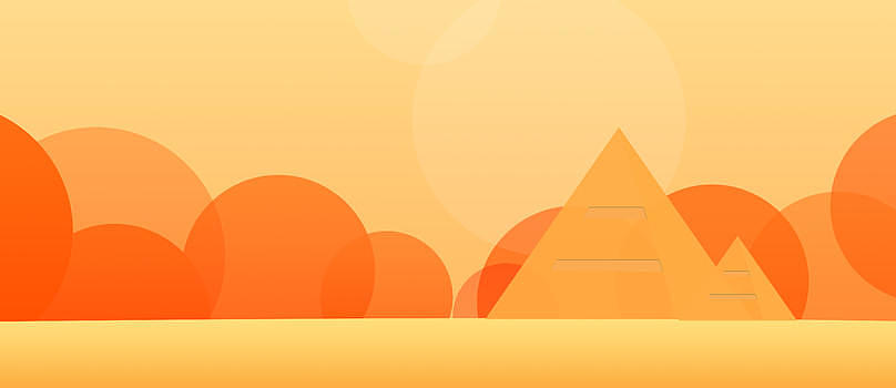 金字塔天气插画背景图片素材免费下载