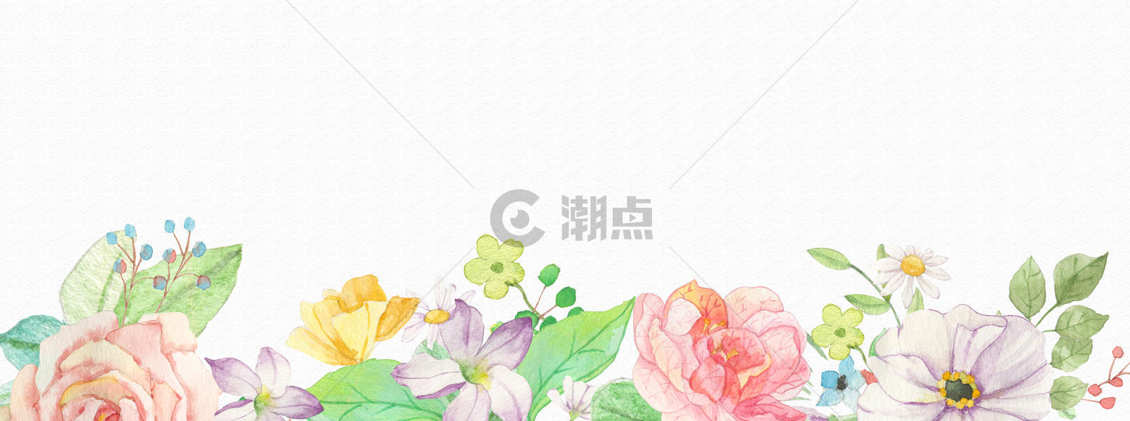 花卉水彩背景素材图片素材免费下载